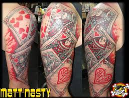 Gambling royal flush tattoo, big poker bluffs, poker hand winner calculator, richard nixon poker winnings Lucky Strike Tattoo Matt Nasty Did This Sweet Straight Of Hearts Or