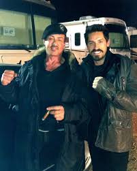 Sylvester Stallone y Scott Adkins en...