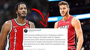 Miami heat launch nft collectibles to honor 2006 nba title forbes; Breaking Miami Heat Trades Meyers Leonard To The Okc Thunder For Trevor Ariza Draft Pick Youtube