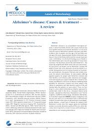 Pdf Alzheimer S Disease Causes Treatment A Review