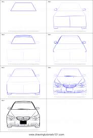 Draw a rearview mirror in the front corner of the window frame. How To Draw Car Front View Printable Step By Step Drawing Sheet Drawingtutorials101 Com