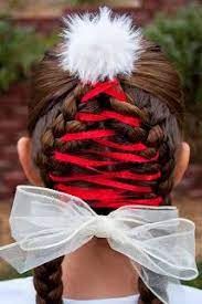 Princess Piggies Christmas Wrap Up Christmas Hair Holiday Hairstyles Christmas Hairstyles