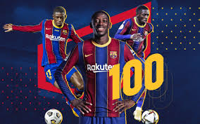 Ousmane demb�l� is a football player playing as a forward for the spanish club, barcelona�and france national team. Dembele Reaches 100 Appearances For Fc Barcelona