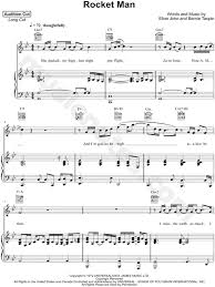 The song is about the rocket man leaving for mars and missing his family. Elton John Rocket Man Sheet Music In Bb Major Transposable Download Print Sku Mn0176995
