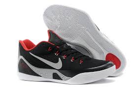 Jordan Aj 1 Low White Black Laser Crimson Kobe 9 Low Em Black Laser Crimson Wolf Grey Kobe 9 Red Basketball Shoes Kobe Shoes