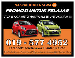 Check spelling or type a new query. Kereta Sewa Kuantan Nasrac 019 577 4952 Harga Promosi Pelajar