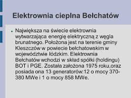 Produkuje około jednej piątej energii w polsce. Elektrownie W Polsce Ppt Pobierz