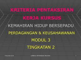 Saya amat bersyukur kerana telah menyelesaikan semoga perkongsian contoh rumusan kerja kursus sejarah pt3 2018 ini dijadikan rujukan buat semua calon pt3! Kriteria Pentaksiran Kerja Kursus Ppt Download