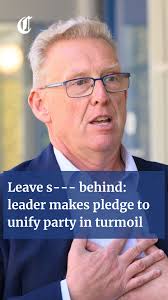 The new leader of the Canberra Liberals Mark Parton wants to 'leave s---  behind' as he pledges to unite the party after a tumultuous few weeks. Read  the latest here: ...
