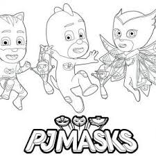 Desene de colorat cu eroii in pijamale. Pin On Copii