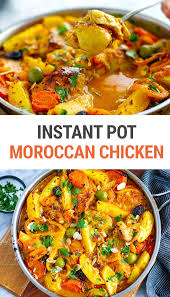 Instant Pot Moroccan Chicken With Lemon Olives Potatoes Recipe Pressure Cooker Recipes Chicken Moroccan Chicken Recipe Stew Chicken Recipe