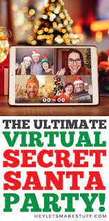 How To Host A Virtual Secret Santa Party Gift Ideas Secret Santa Secret Santa Themes Christmas Gift Exchange