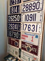 License Plates And Vanity Plates Old License Plates Displaying Collections License Plate Crafts