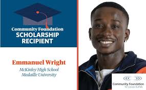 Since 1924, the Community Foundation for Greater Buffalo has been awarding  scholarships to Western New York students, including Emmanuel Wright.