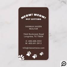Rose gold and dark charcoal pet groomer paw print business card. Black White Happy Dog Pet Sitting Gromming Business Card Moodthology Papery
