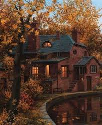 Résultat de recherche d'images pour "pinterest  maisons arbres automne"