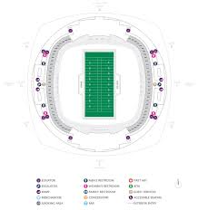 Football Seating Charts Mercedes Benz Superdome