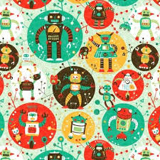 Are you looking for free robot pattern templates? Vintage Robot Fabric Wallpaper And Home Decor Spoonflower