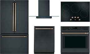 Frigidaire fggh3047vf 30 gallery series gas range with 5 sealed burners, griddle, true convection oven, self cleaning, air fry function, in stainless steel. Ge Cafe 5 Pcs Kitchen Package With Cwe23sp3md1 36 Smart Fridge Cep70302ms1 30 Elec Cooktop Cvw73013mds 30 Hood Cts90dp3md1 30 Wall Oven And Cdt866p3md1 24 Smart Built In Dishwasher In Matte Black Pricepulse