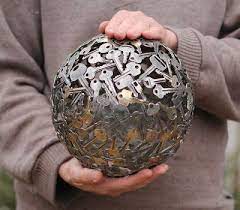 Paradis Express Metal Old Key Crafts Scrap Metal Art Recycled Art