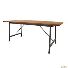 hk living teak houten tafel metaal onderstel zooff nl tafel teak metalen tafels tafel