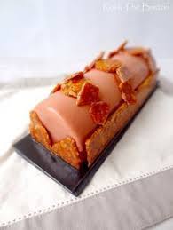 Buche Bavaroise Poire Caramel Rock The Bretzel Recette Alimentation Gateau Roule Patisserie