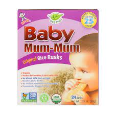 Hot Kid, Baby Mum-Mum, вафли для мягкого прорезывания зубов, оригинальный  вкус, 24 вафли, 50 г (1,76 унции) купить в Москве