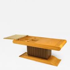 Coffee table willy rizzo, birdseye maple 1980s. Italian Art Deco Birdseye Maple Bar Cabinet Coffee Table