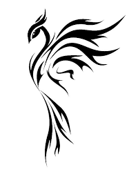 Amazing black tribal phoenix in flame tattoo stencil. Black Phoenix Different Head 2 Small Phoenix Tattoos Phoenix Tattoo Tattoos