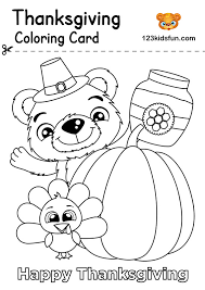 It's also simple enough for a preschool thanksgiving coloring page! Free Thanksgiving Printables 123 Kids Fun Apps
