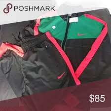 Black And Red Joggers Womens Nike Tracksuit Black Red And Green Nike Pants Sweatpants Joggers Nike Tracksuit Nike Pants Tracksuit