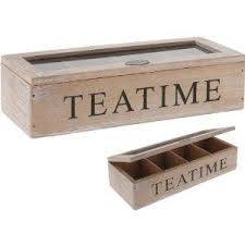 Design Teatime Teekiste Holz Teedose Teebox 4 Facher 27x11cm Amazon De Kuche Haushalt Teedose Dose Kiste
