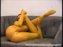 Nylon doesn't follow the trends, it sets them. Pornstar Sandy In Fullbody Nylon Catsuit Youporn Red