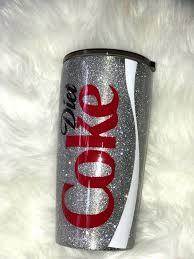 Diet Coke Glitter Tumbler Etsy Tumbler Cups Diy Custom Tumbler Cups Diy Cups