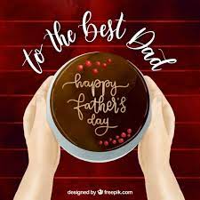 An exciting range of father's day and birthday cake for your dad. Free Vector Happy Father S Day Background With Delicious Cake