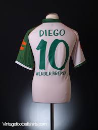 Viel erfolg in den nächsten monaten, maik! 2006 07 Werder Bremen Home Shirt Diego 10 Xl For Sale