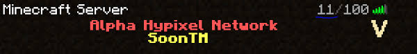 The server also had a chinese version called hypixel china. Alpha Hypixel Network Hypixel Minecraft Server And Maps