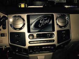 Ipad Mini Molded Into Factory Dash Of A 2008 Ford F450 Superduty Ford Pickup Trucks Ford Pickup F350 Super Duty