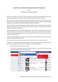 Kata kata adalah senjata utama dalam sebuah kegiatan promosi. Cara Promosi Produk Kecantikan Atau Kosmetik Di Facebook Www Promos