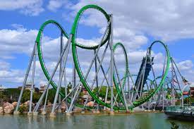 Incredible Hulk Launched Coaster Universal Studios Islands Of Adventure Orlando Florida One Of My First Big Coa Montanha Russa The Monster Tour Aventura