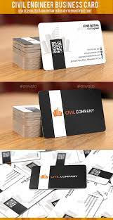 Civil Engineer Business Card Business Card Design Simple Professional Business Card Design Business Card Design Creative