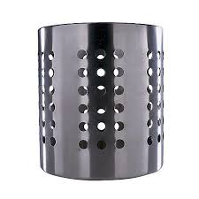 Ordning Utensil Holder Stainless Steel Height 5 3 8 Diameter 4 3 4 Ikea Kitchen Utensil Holder Diy Wood Stove Utensil Holder