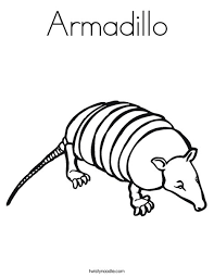 Select from 36755 printable coloring pages of cartoons, animals, nature, bible and many more. Armadillo Coloring Page Twisty Noodle