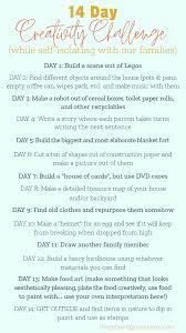 14 Day Creativity Challenge The Growing Creatives Challenges Challenges To Do Creative Challenge