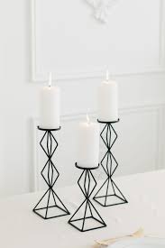 This Tall Geo Pillar Candle Holder Set Is A Trend Setting Way To Add A Modern Detail To Your Wed Pillar Candles Pillar Candle Centerpieces Large Pillar Candles