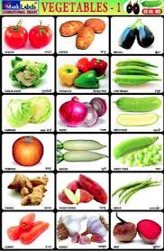 vegetable chart view specifications details of teaching