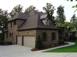 Metal, tile, slate, shake & shingle roofing. Arh Plan Asheville 1131f Exterior 11 Roof Owens Corning Oakridge Teak Metal Roof Sentriclad Mansard B Brick Exterior House Cheap Roofing House Exterior