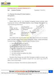 Contoh Surat Lamaran Kerja Manager Surat Pimpinan Kerja