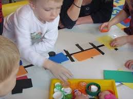 Playing On The Tabletop Train Station In Preschool Train Activities Trains Preschool Transportation Preschool