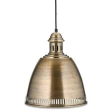 Choose from billiard lights with multiple downward facing shades to spotlight a kitchen island, large pendants with a cluster of edison bulbs instead of a chandelier over the dining table or single barn lights that add a charming touch to a foyer, guest. Nkuku Daiki Pendant Light Antique Brass Fig1